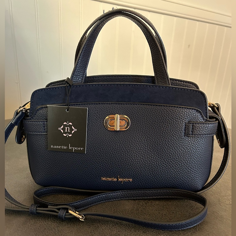 Nanette Lepore French Navy Katt Crossbody Bag